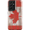 Canadian Flag Dark Wood Galaxy S21 Ultra 5G Pro Case